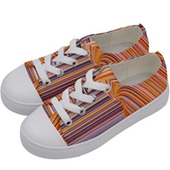 Electric Field Art Xxii Kids  Low Top Canvas Sneakers by okhismakingart