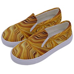 Electric Field Art Xxvi Kids  Canvas Slip Ons by okhismakingart