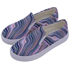 Electric Field Art Xxviii Kids  Canvas Slip Ons by okhismakingart