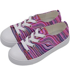 Electric Field Art Xxx Kids  Low Top Canvas Sneakers by okhismakingart