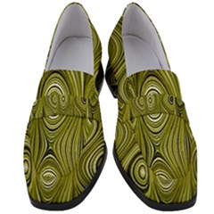 Electric Field Art Xxxv Women s Chunky Heel Loafers by okhismakingart