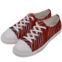 Electric Field Art Xliii Women s Low Top Canvas Sneakers by okhismakingart