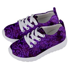 Purple Queen Anne s Lace Landscape Kids  Lightweight Sports Shoes by okhismakingart