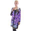 Signs of spring purple crocua Hooded Pocket Cardigan View1