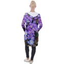 Signs of spring purple crocua Hooded Pocket Cardigan View2