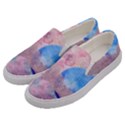 Abstract clouds and moon Men s Canvas Slip Ons View2