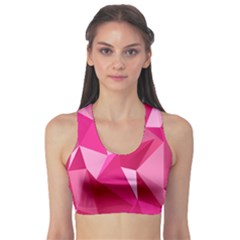 Pattern Halftone Geometric Sports Bra by Nexatart