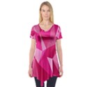 Pattern Halftone Geometric Short Sleeve Tunic  View1