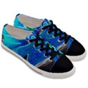 Paint Acrylic Paint Art Colorful Blue Men s Low Top Canvas Sneakers View3