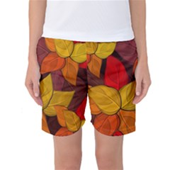 Flower Background Flower Design Women s Basketball Shorts by Pakrebo
