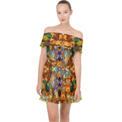 Ml-c6-2 Off Shoulder Chiffon Dress by ArtworkByPatrick