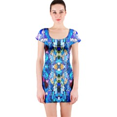 Ml-c6-3 Short Sleeve Bodycon Dress by ArtworkByPatrick