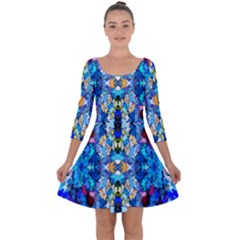 Ml-c6-3 Quarter Sleeve Skater Dress by ArtworkByPatrick