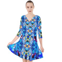 Ml-c6-3 Quarter Sleeve Front Wrap Dress by ArtworkByPatrick