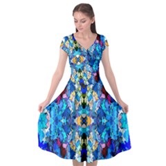 Ml-c6-3 Cap Sleeve Wrap Front Dress by ArtworkByPatrick