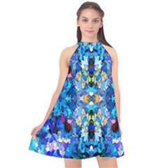 Ml-c6-3 Halter Neckline Chiffon Dress  by ArtworkByPatrick