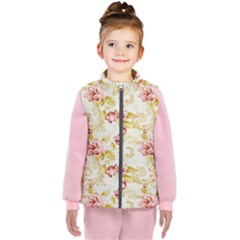 Vintage Roses               Kid s Puffer Vest by LalyLauraFLM