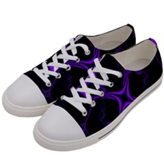 Abstract Fractal Art 3d Artwork Women s Low Top Canvas Sneakers by Sudhe