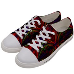 Abstract Art Fractal Women s Low Top Canvas Sneakers by Sudhe