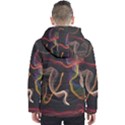 Abstract smoke                      Men s Hooded Puffer Jacket View2