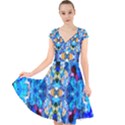 Ml 187 1 Cap Sleeve Front Wrap Midi Dress View1