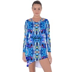 Ml 187 1 Asymmetric Cut-out Shift Dress by ArtworkByPatrick