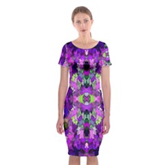 Ml 187 2 Classic Short Sleeve Midi Dress by ArtworkByPatrick