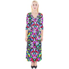 Ml 188 Quarter Sleeve Wrap Maxi Dress by ArtworkByPatrick