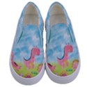 dinosaurs pattern Kids  Canvas Slip Ons View1