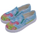 dinosaurs pattern Kids  Canvas Slip Ons View2