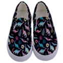 dinosaurs pattern Kids  Canvas Slip Ons View1