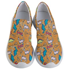 Dinosaurs Pattern Women s Lightweight Slip Ons by NiOng