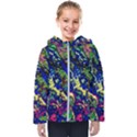 3d colorful texture 2                      Kids  Hooded Puffer Jacket View1
