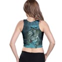 Aweome Troll With Skulls In The Night Racer Back Crop Top View2