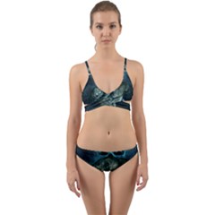 Aweome Troll With Skulls In The Night Wrap Around Bikini Set by FantasyWorld7