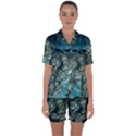 Aweome Troll With Skulls In The Night Satin Short Sleeve Pyjamas Set View1