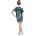 Aweome Troll With Skulls In The Night Kids  Mesh Tee and Shorts Set View2