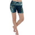 Aweome Troll With Skulls In The Night Lightweight Velour Yoga Shorts View1