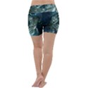 Aweome Troll With Skulls In The Night Lightweight Velour Yoga Shorts View4