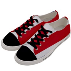 Costa Rica Flag Men s Low Top Canvas Sneakers by FlagGallery