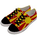 Macedonia Country Europe Flag Men s Low Top Canvas Sneakers View2