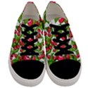 Cherry Leaf Fruit Summer Men s Low Top Canvas Sneakers View1