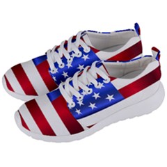 America Usa United States Flag Men s Lightweight Sports Shoes by Sapixe
