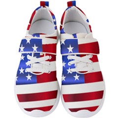 America Usa United States Flag Men s Velcro Strap Shoes by Sapixe