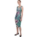 Vintage Floral Pattern Sleeveless Pencil Dress View2