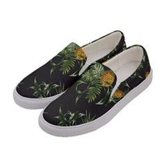 Pineapples Pattern Women s Canvas Slip Ons by Sobalvarro