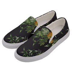 Pineapples Pattern Men s Canvas Slip Ons by Sobalvarro