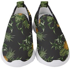 Pineapples Pattern Kids  Slip On Sneakers by Sobalvarro