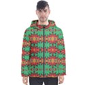 Tribal pattern                                    Men s Hooded Puffer Jacket View1