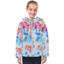 Paint splashes canvas                                     Kids  Hooded Puffer Jacket View1